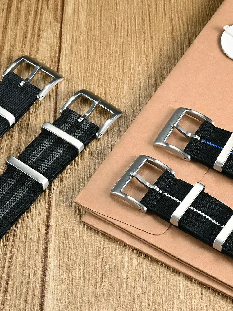 San Martin Nylon Watchband 22mm Elastic Strap 20mm Premium Watch Bands For Wristband Men Women Sweat With Pin Buckle BD0001