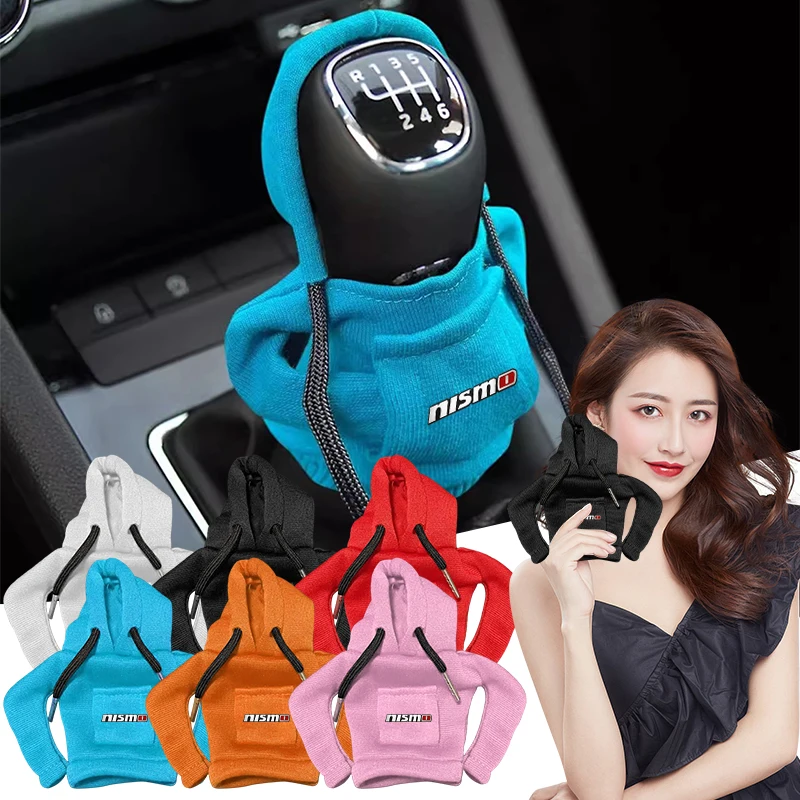1 buah penutup kenop pemindah gigi mobil pegangan Manual Sweatshirt tuas pengganti untuk Nismo Nissan R34 x-trail Tiida Sylphy Teana