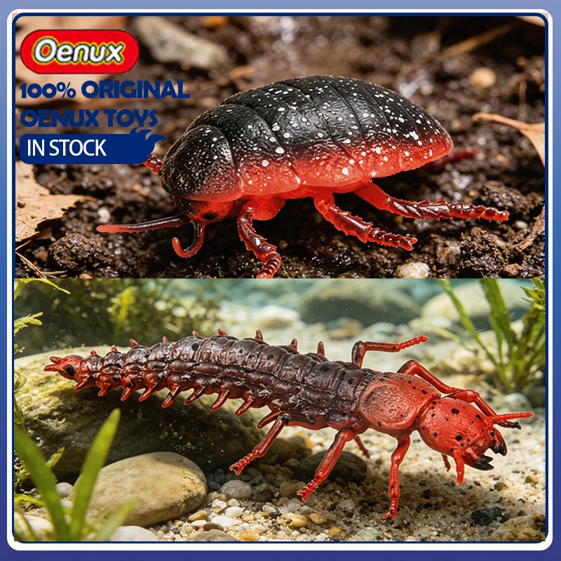 Oenux Simulationsmodell Siebenspitz-Marienkäfer Tauchkäfer Klumpenkäfer Baumpfropfenmodell Actionfigur Realistische Puppen Sammlerstück