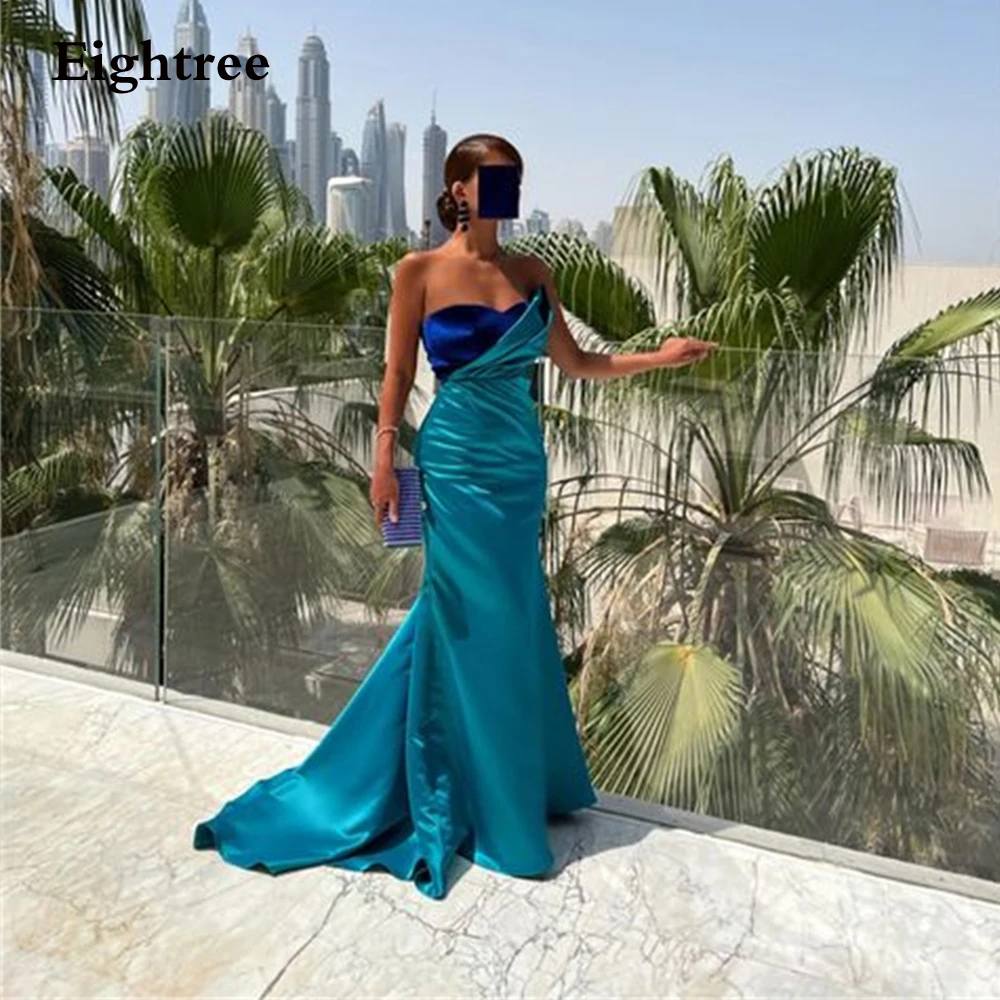 

Eightree Saudi Arabia Strapless Mermaid Evening Dresses Stain Vintage Backless Robe De Soiree De Mariage Vestidos De Gala 2024