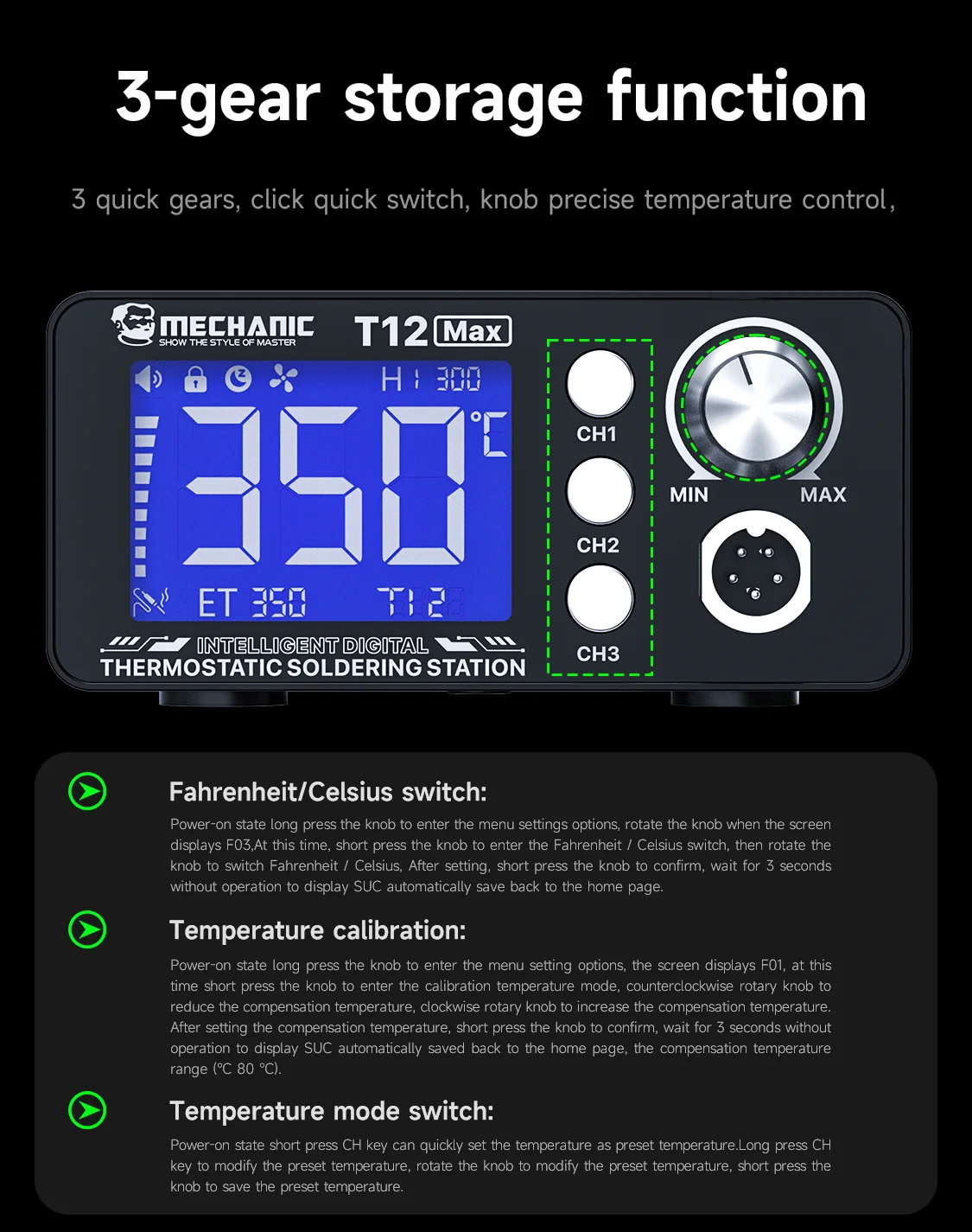 MECHANIC OFFICIAL Inteligentna – Digital Soldering Station T12 recenzja i cena