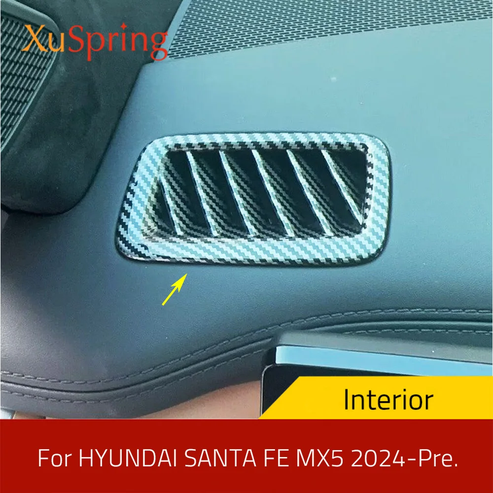 

For Hyundai SANTA FE MX5 2024-Pre. Car A Pillar Air Outlet Bezel Trim Ring Frame Stickers Inner Garnish