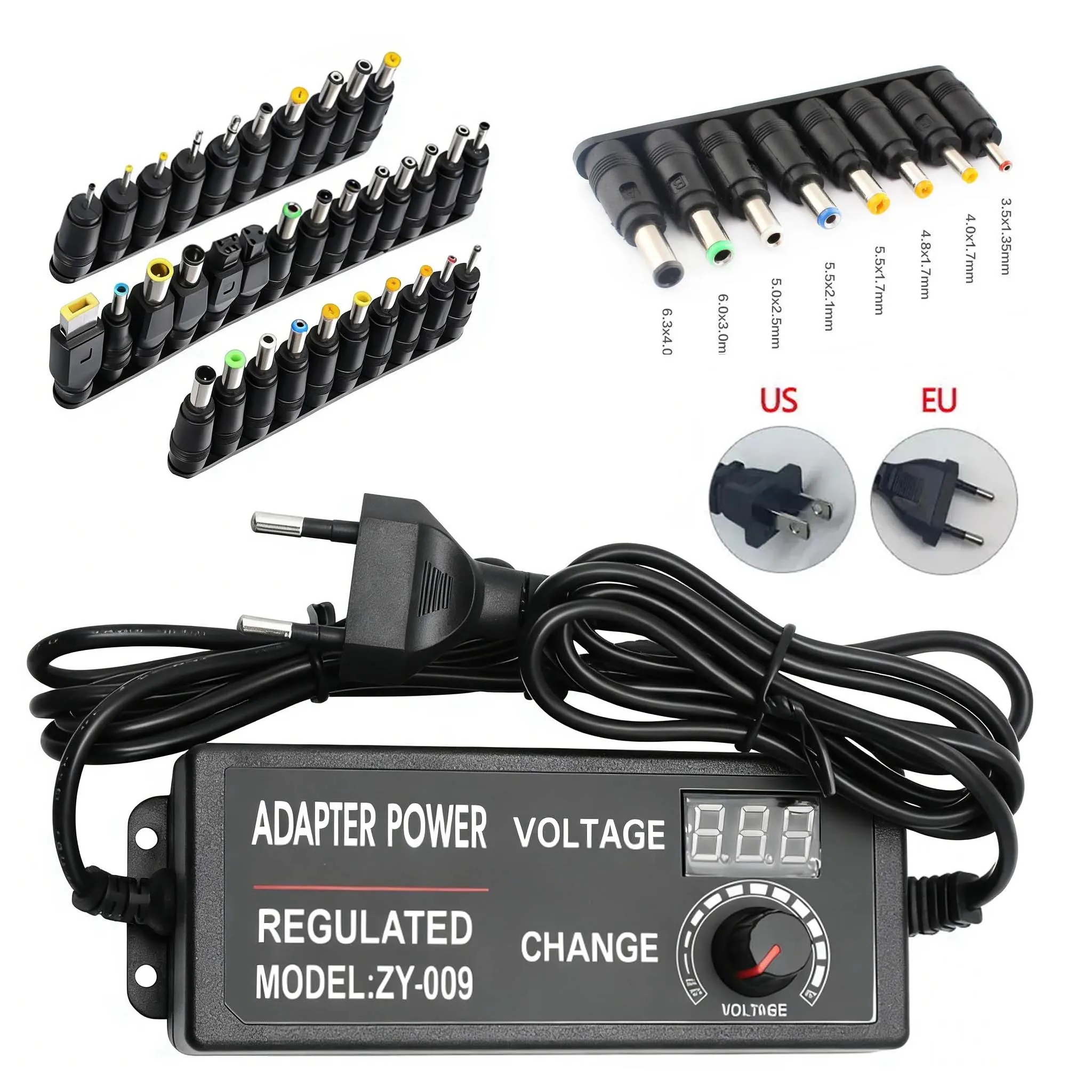 AC Power Adapter Adjustable DC 5V 12V 24V 1A 2A 3A 5A 10A Universal Charger Display Screen Transformers 220V To 12V Power Supply