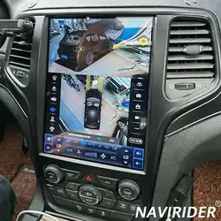 For Jeep Grand Cherokee 2017 2 Din Car Multimedia Stereo Radio Android 14 Screen 12.8inch Style Video Player GPS Head Unit