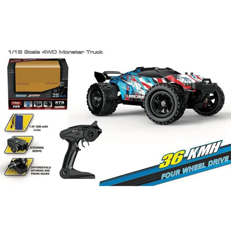 RC modello di auto controllo proporzionale camion RTR veicolo HS 18321 18321 1/18 2.4G 4WD 36 km/h giocattoli all\'aperto modelli regalo per ragazzi