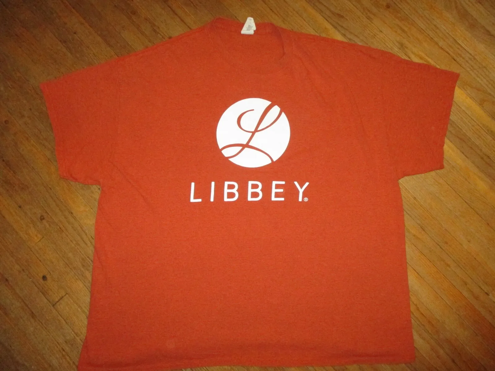 3XL LIBBEY GLASS T SHIRT Toledo Ohio Glassware Company Heather Orange Adult XXXL
