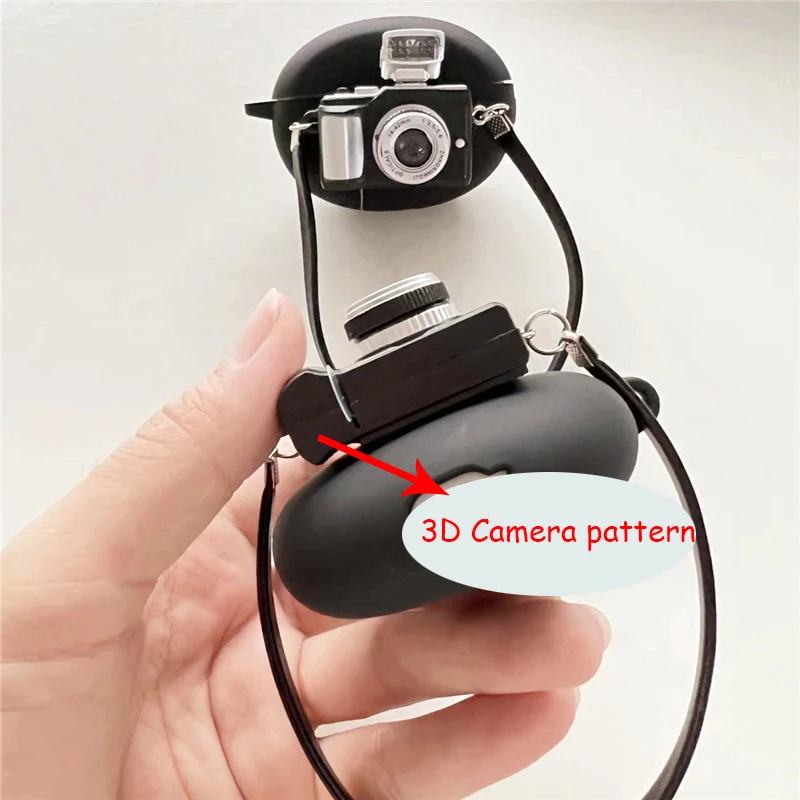 حافظة لهاتف جابرا ايليت 4 اكتيف ، نمط كاميرا كارتونية ، غطاء سماعات سيليكون ، 5 ، Elite4 ، Elite3