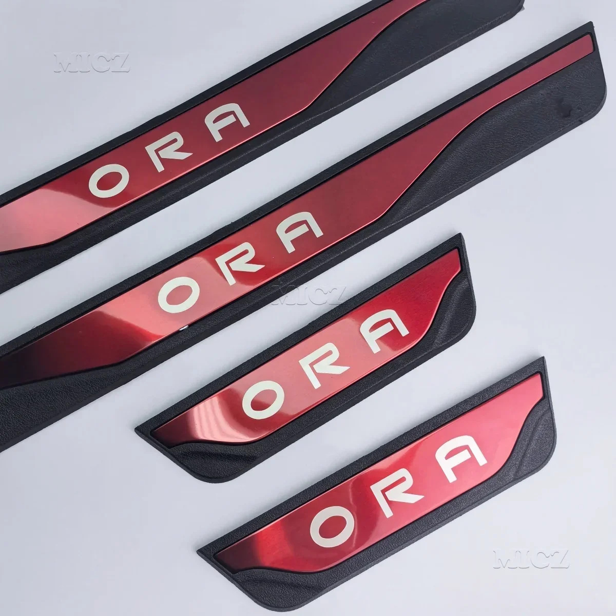 For ORA Funky Cat Car Styling Accessories Stainless Steel Door Sill Anti-scratch Plate Protective Cover Welcome Pedal 2022 2023