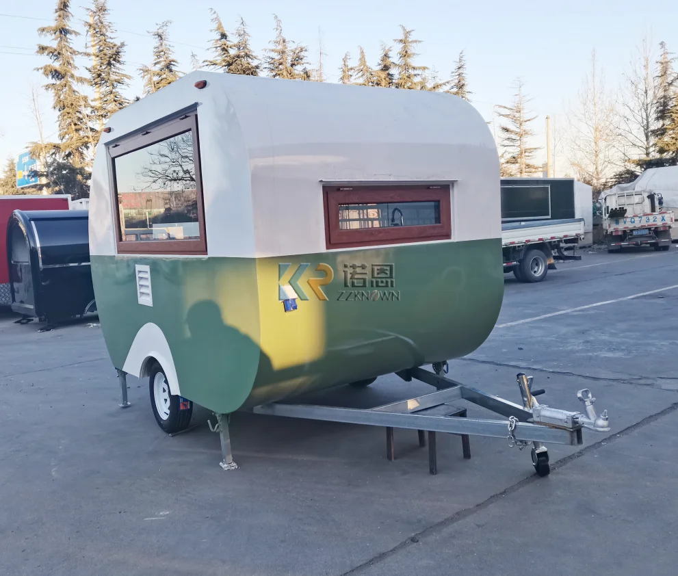 Caminhão de comida rápida cozinha móvel ao ar livre bolha chá sorvete venda reboque equipamentos de catering para venda