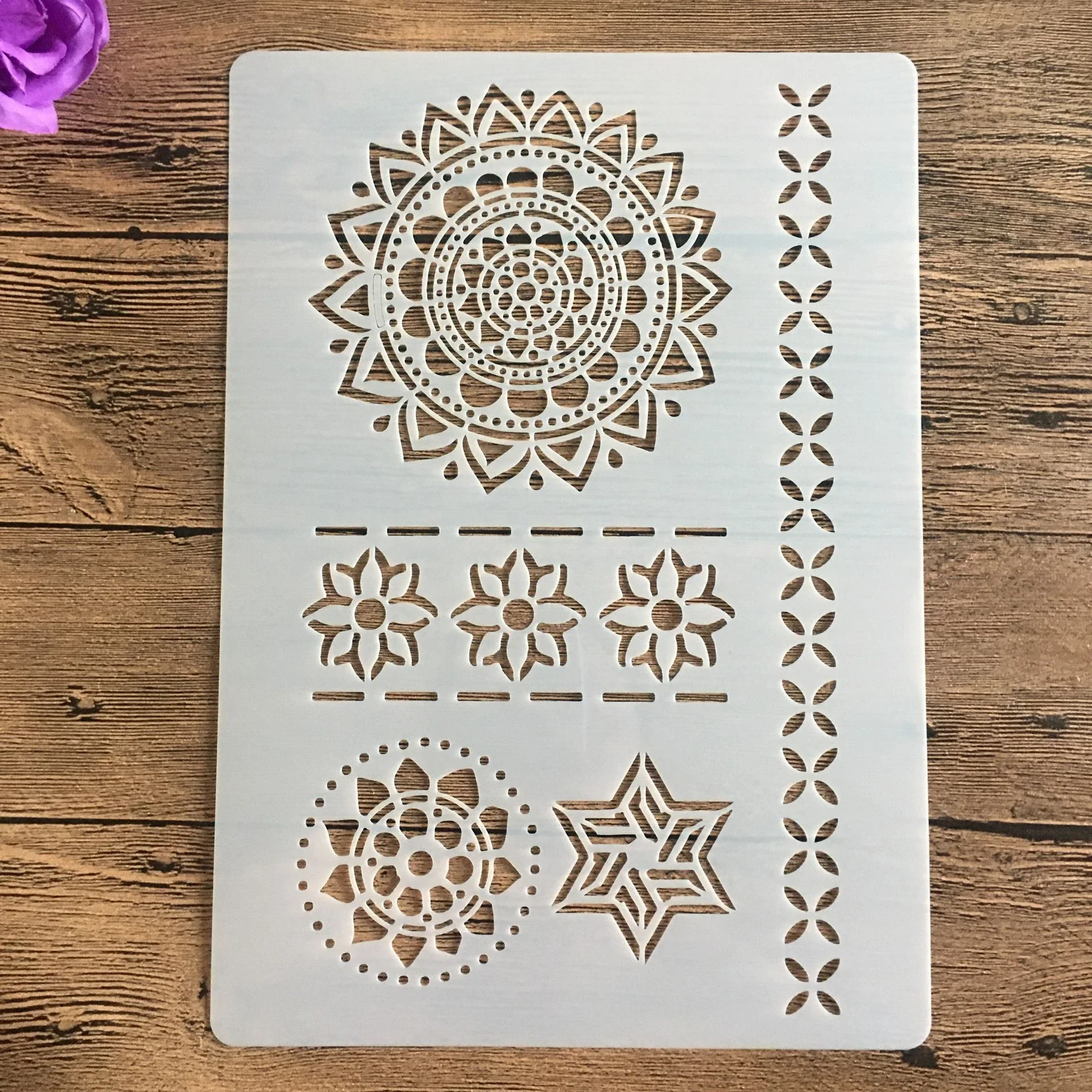 

A4 29 *21cm Mandala layered stencil painting scrapbook stamp album decoration embossed paper card template decoration stencils