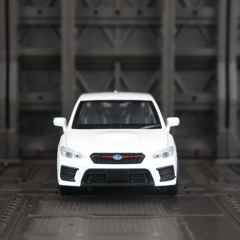 1:30 simulation Subaru WRX STI alloy car model, doors and engine hood, trunk can be opened with sound and light gifts