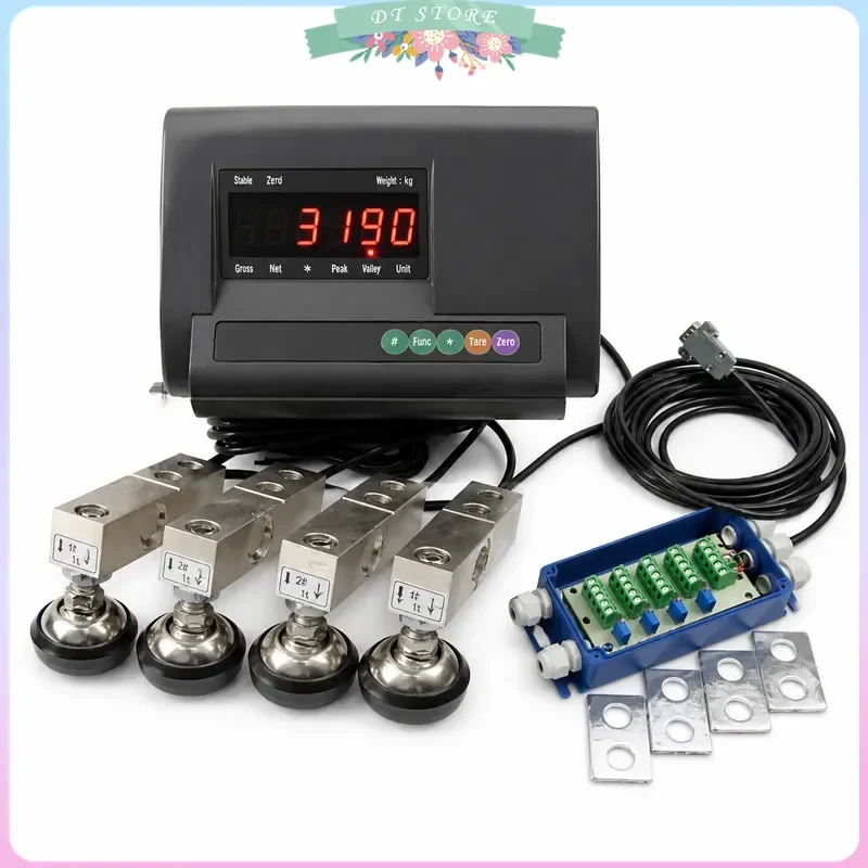XK3190-A12E Digital Weighing Indicator Load Cell Kit Livestock Scale 1/2/3/5T Industrial Display Wide-angle Measurement Sensor