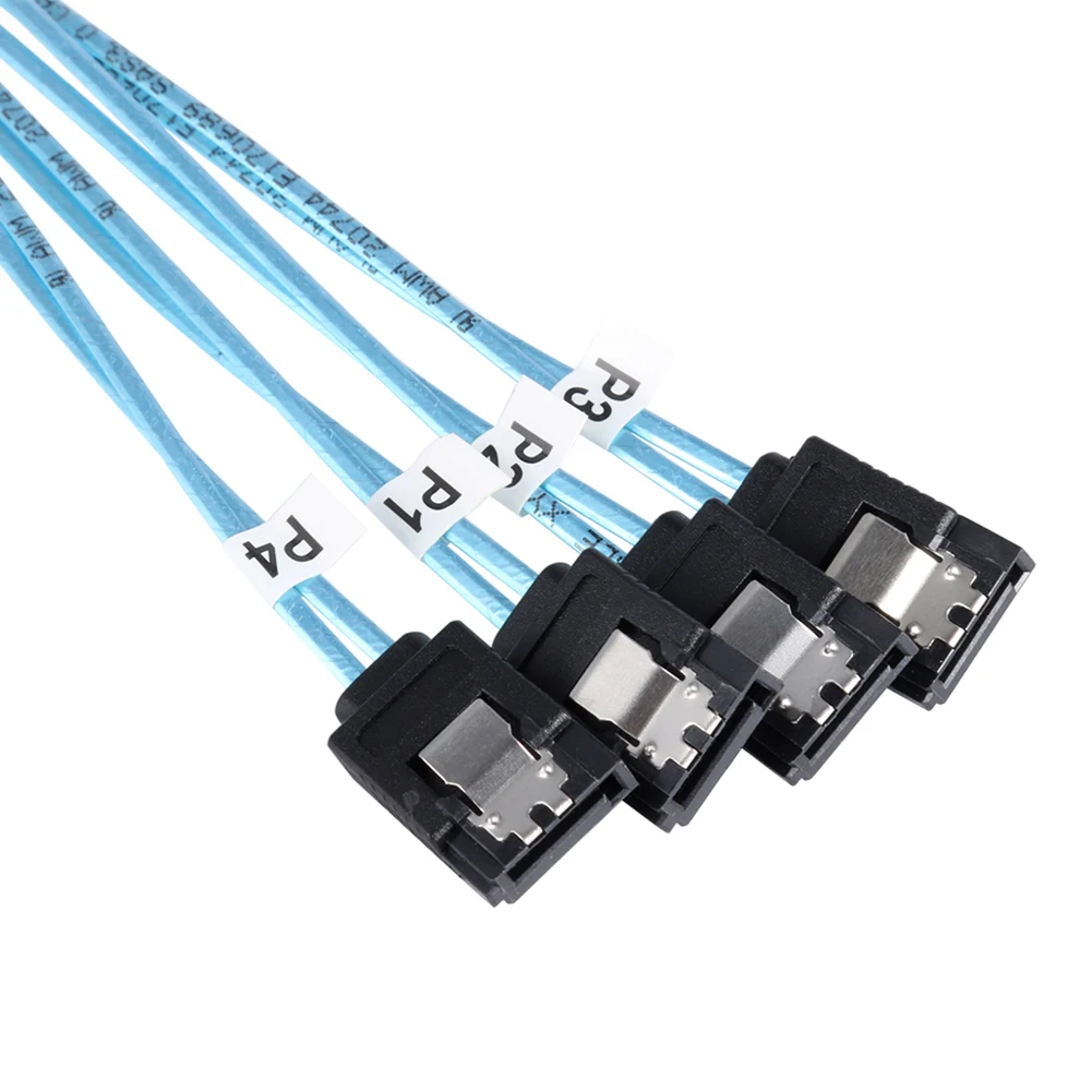 Internal Mini SAS SFF-8087 36P Male to 4 SATA 7P Female Forward Breakout Cable