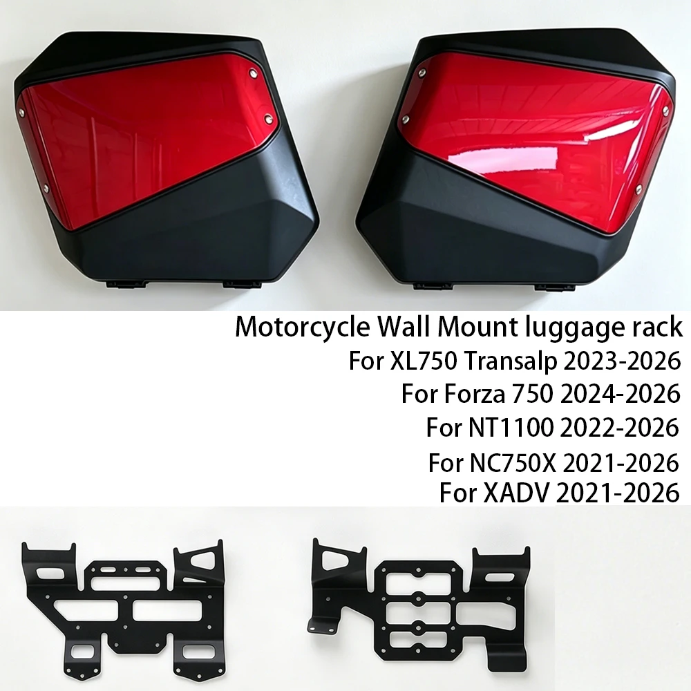 ホンダxl750トランサルプnc750x-nt1100-xadv-750フォルツァ750用スーツケースoemケース壁掛けブラケットケース壁掛けヴァリオパニアホルダー
