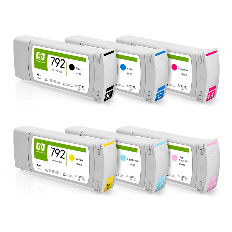 Cartuccia d'inchiostro compatibile per HP 792 con inchiostro pieno di lattice HP792 per stampante HP DesignJet L26100 L26500 L26800 Latex 210 260 280