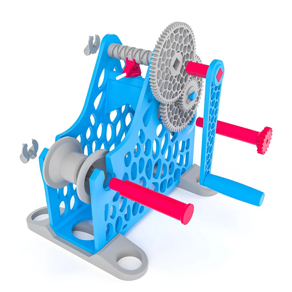 Portable Hand-Cranked 3D Filament Winder - Compact Spool Wrapping Tool for DIY 3D Printing