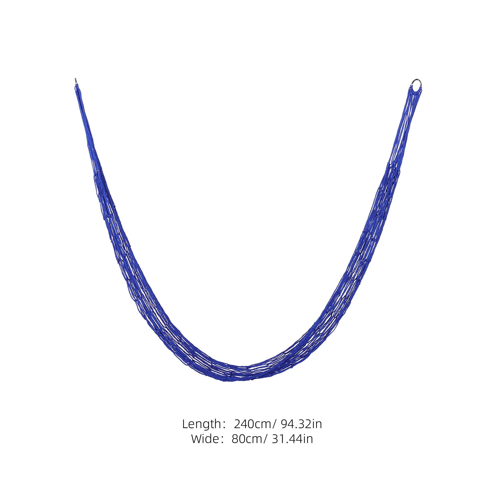 شبكة واحدة حبل نايلون أرجوحة التخييم في الهواء الطلق المحمولة سرير معلق السفر الفناء الخلفي فناء ملحق التخييم حبل معلق