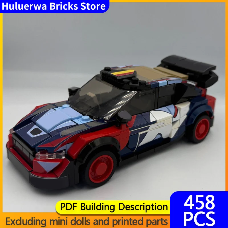 

Модель скоростного гоночного автомобиля MOC Building Bricks I20 N Rally1, верхний уровень гоночного автомобиля, модульная технология, детские праздничные подарки, игрушки, костюм