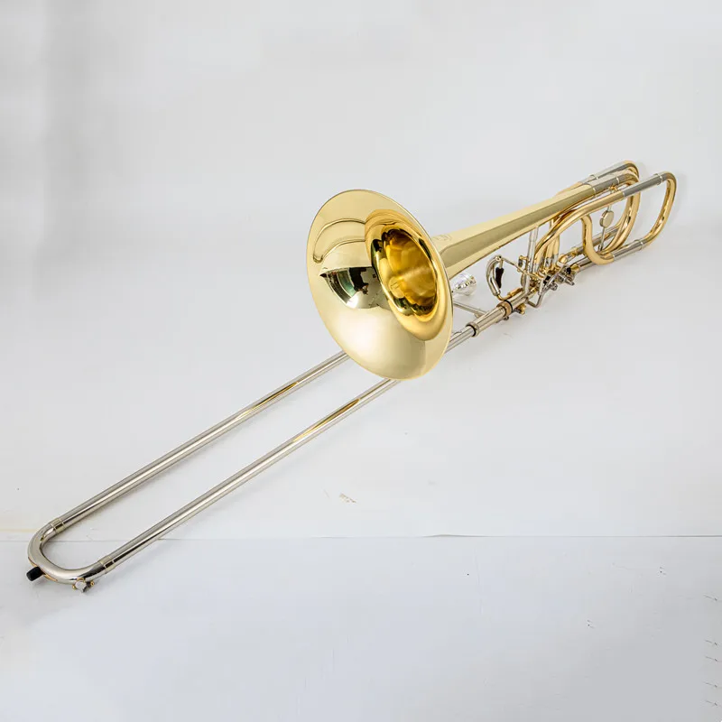High Vincent Bach  TB-504 Grade Gold lacquer brass body Bass Bb/F/Gb/D Trombone