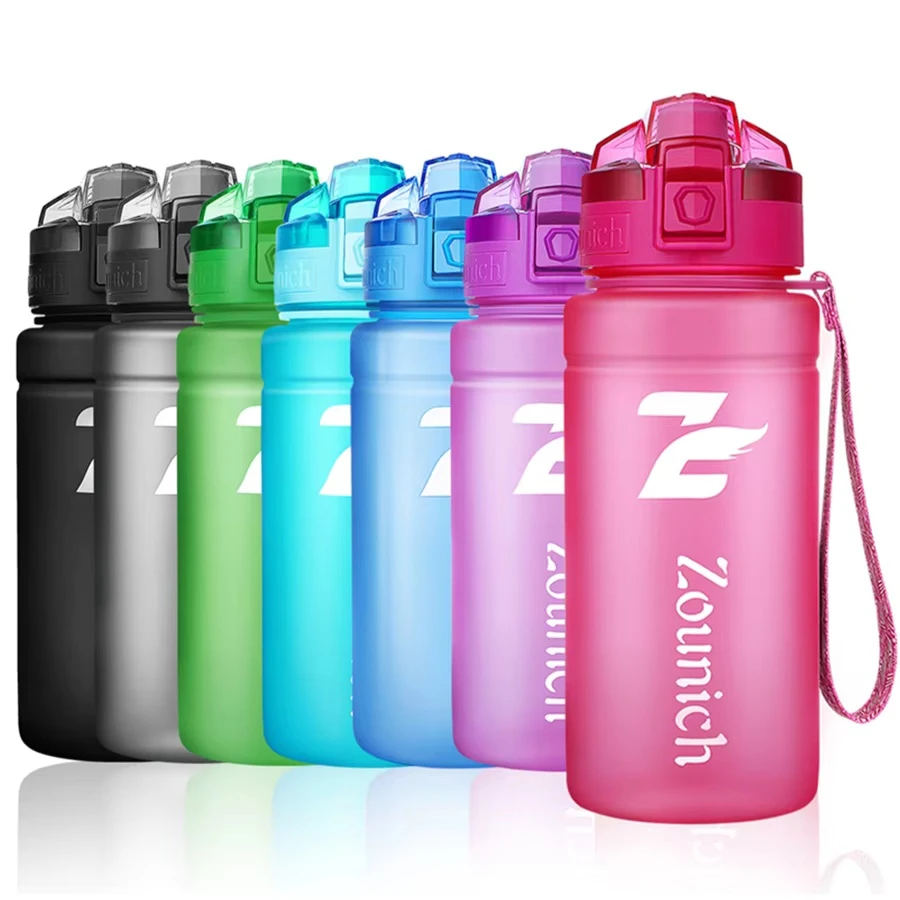 ZOUNICH Water Bottle Sports Shaker Tour Outdoor Bottle For Water Leak Proof Seal Gourde Plastic  Yoga Water Bottles BPA Free