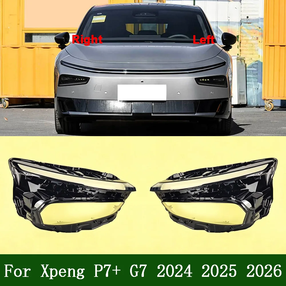 

Headlamp Transparent Cover Lamp Shade Headlight Shell Lens Plexiglass Replace Original Lampshade 2024 2025 2026 For Xpeng P7+ G7