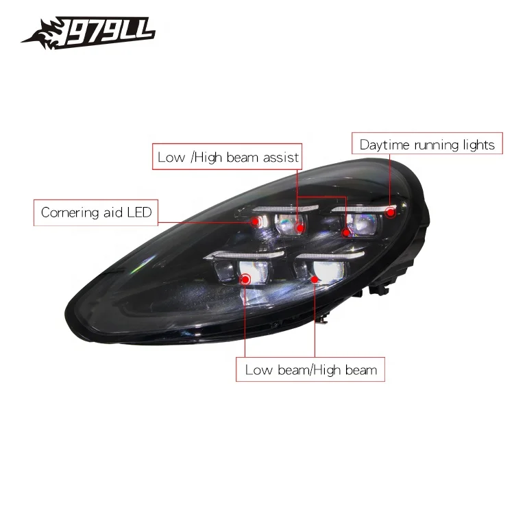 [1979ll] 2009 2011 2013 970.1 970.2 Aktualizacja do 2024 Matrix Style LED Reflektory do Porsche Panamera 970