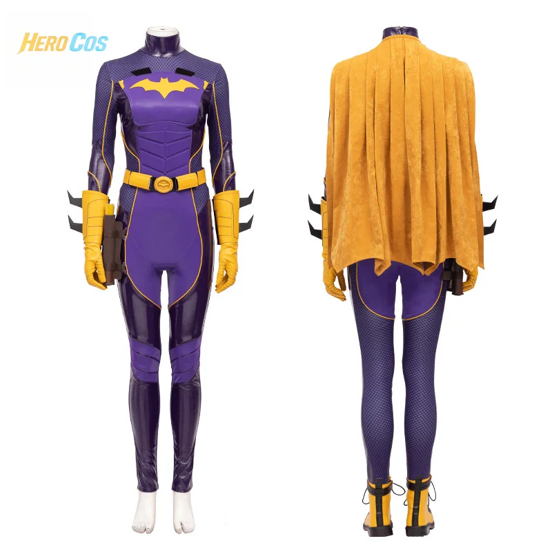

Anime Gotham Knight Batgirl Cosplay Costume Halloween Party Sexy Jumpsuit Accessories Props Complete Set HERO Cos