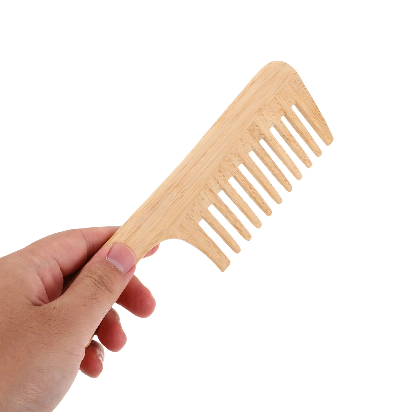 

Набор из 3 бамбуковых расчесок для волос: широкозубая расческа для распутывания, большая расческа для укладки вьющихся, мокрых и сухих волос, массажная расческа для кожи головы для локонов