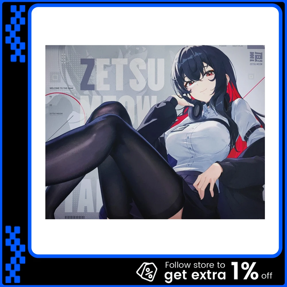 

Zetsu Meow Jue 2.0 Mousepad FPS Speed Mouse Pad Soft Smooth Skidproof For CSGO PUGB Valorant APEX Pc Accessories Gifts