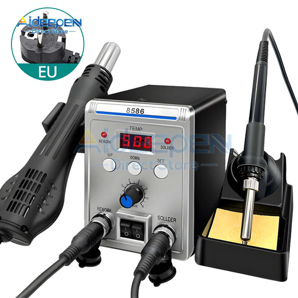 BGA Rework Solder Station Soldering Hot Heat Air Gun 8586 For SMD SMT Welding Repair Desoldering Tools 8898 8786 8858 858d