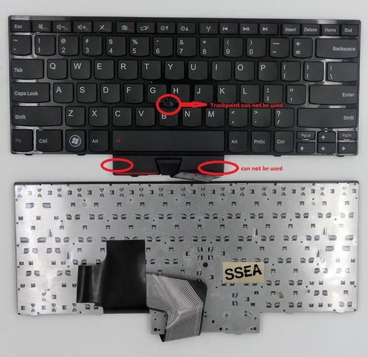 

New US English Keyboard For IBM Lenovo E420 E420S E425 E320 E325 S420 Keyboard with Pointing stick can not be used