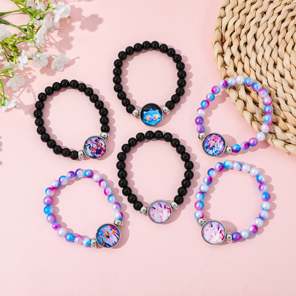 Kpop شيطان الصيادين أنيمي الأزياء الشكل الخرز سوار سحر رائعة مجوهرات اكسسوارات مهرجان هدية للأصدقاء المشجعين