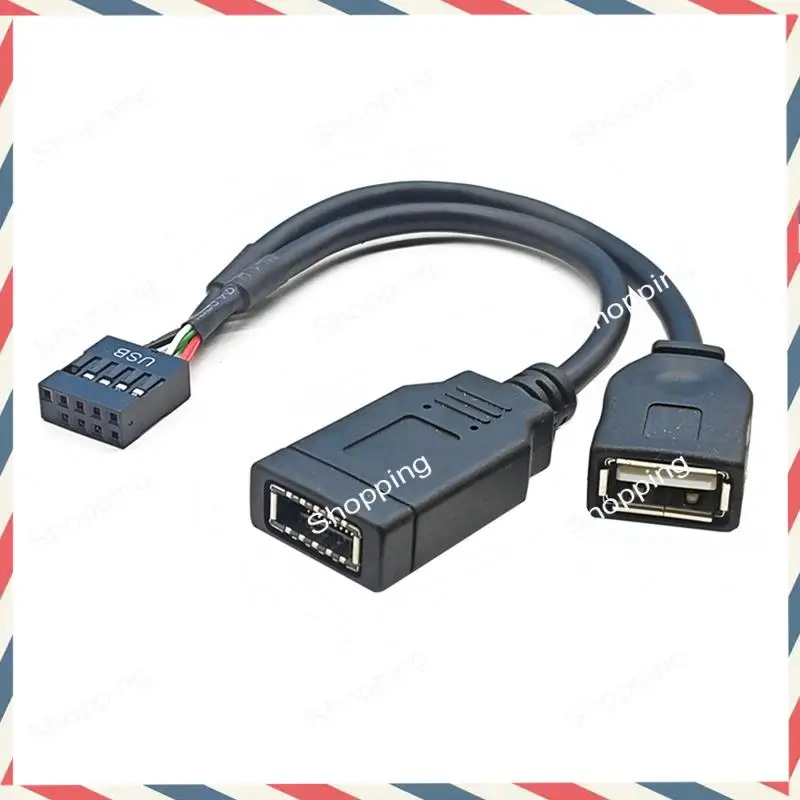 M20K USB 9PIN auf USB-A Stecker und TYPE-E KEY-A Kabel USB Front Panel Adapter Kabel USB 9PIN auf USB2.0 Typ-C Front Panel Kabel