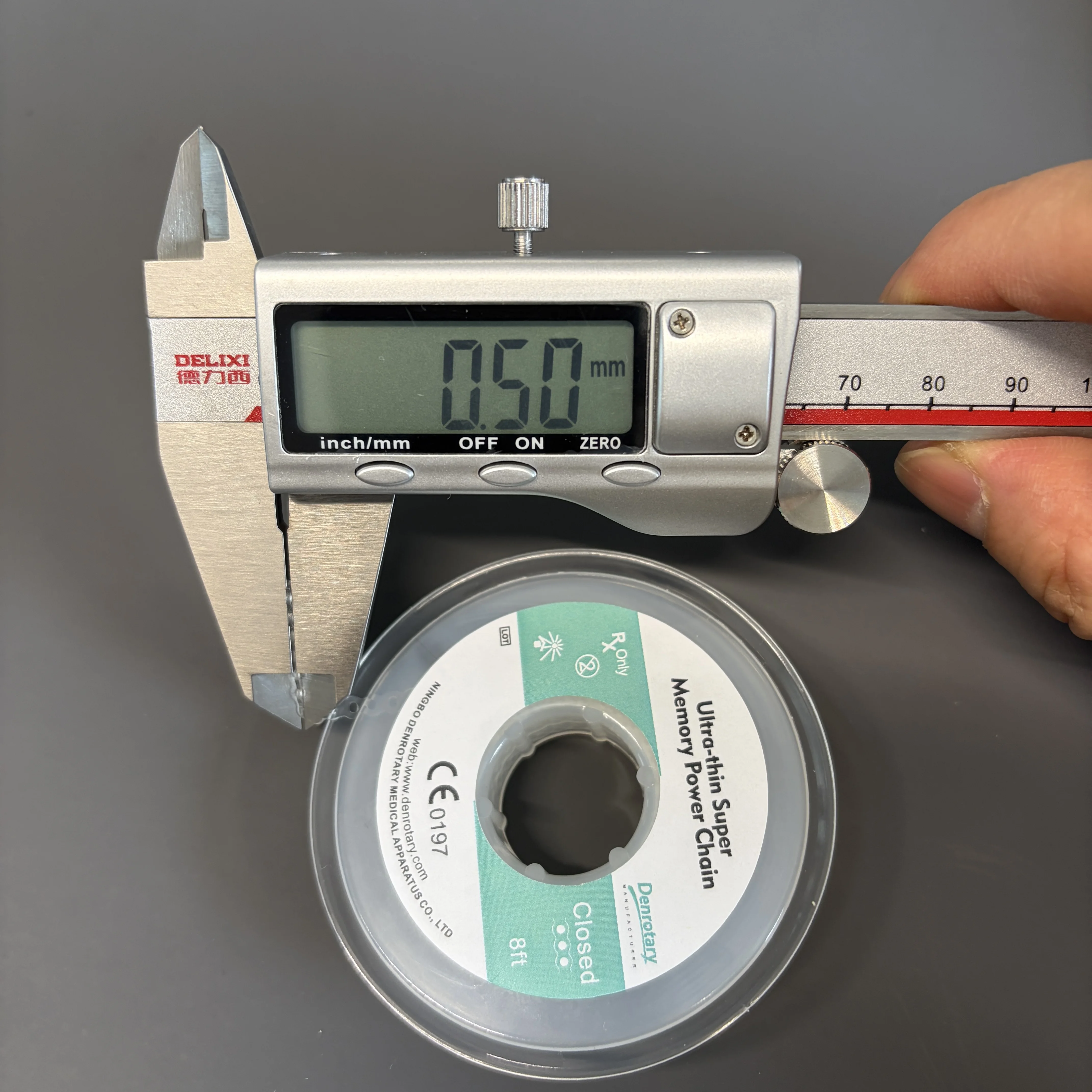 

Стоматологическая ортодонтическая цепочка HBC Dental 8 футов/рулон, прозрачная, ультратонкая, с суперпамятью формы