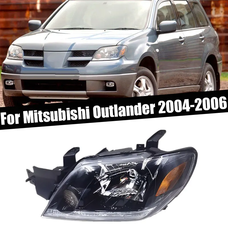 

Автомобильные аксессуары, головной фонарь для Mitsubishi Outlander 2004 2005 2006, левый передний бампер, фара, сигнальная лампа, корпус Whitout Bulus