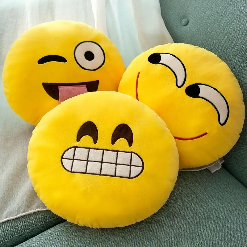 1 pcs Emoji Funny Throw Pillow Office Sofa Car Pillow Funny Gift