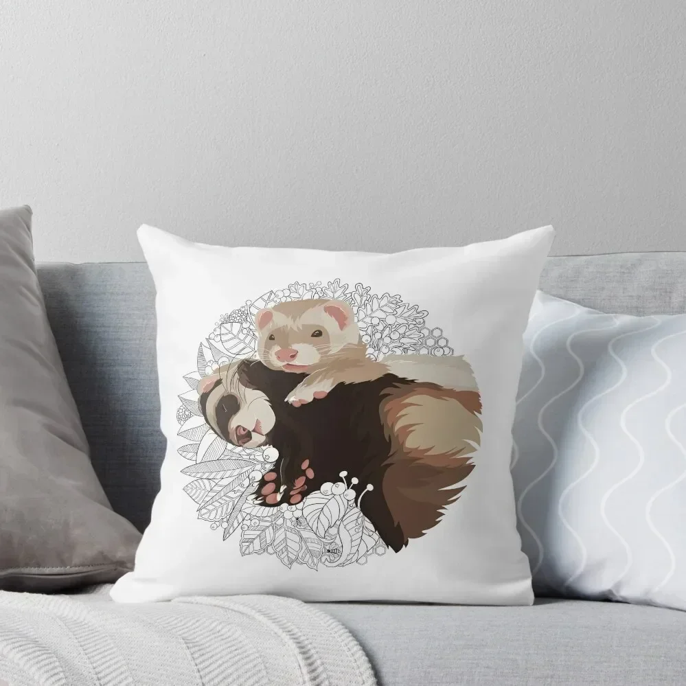 Ferret Art #2 - ElinationART Throw Pillow sleeping pillows Cushion Cover For Sofa pillow cover luxury pillow