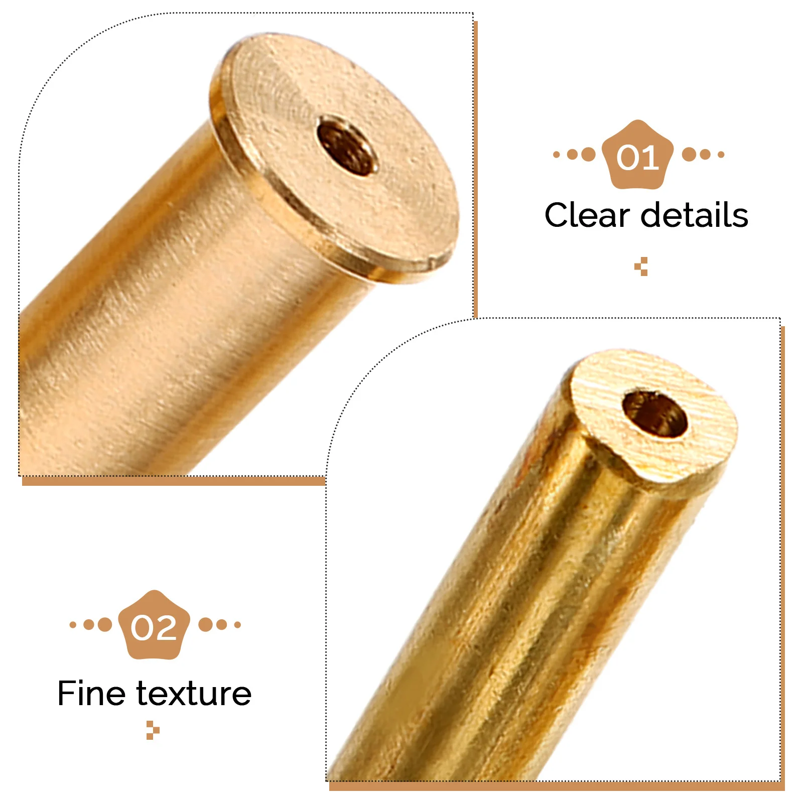 

4Pcs Copper Golf Club Counterweights Lightweight Golf Accessories for Better Swing Accuracy Stability Metal Counterweights