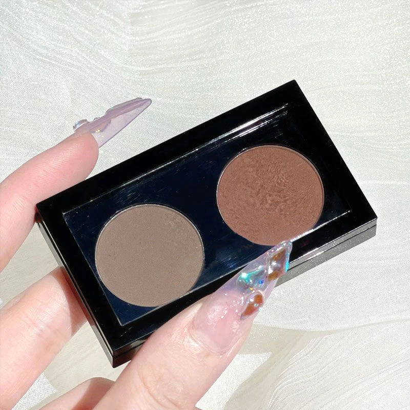 2Color Eye Shadow Plate Eyeshadow Girl Beginner Makeup Eyeshadow Tray Sculpture Highlight Cosmetic For Girls Akcesoria ﻿ ﻿