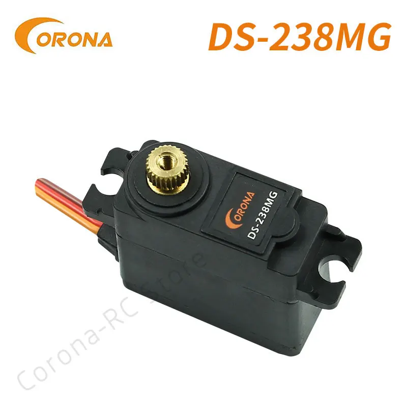 

Corona DS238MG Metal Gear Digital Servo 4.6kg.cm / 22g 0.14sec For RC control driving flight Airplane RC Boat