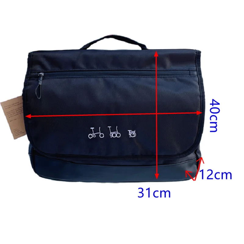 Folding Bike Bags & Panniers Use For Brompton Birdy BYA412 Front Storage Bag handbag sbag With Rainproof Cover Aluminum Mount