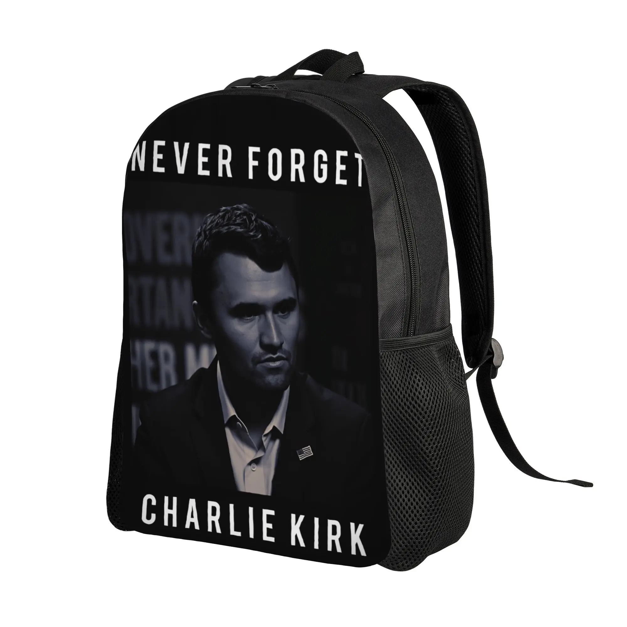 Rest in Peace Charlie Kirk Legends Backpack  Outdoor Backpacks Unisex Casual School Bags Design Large Rucksack