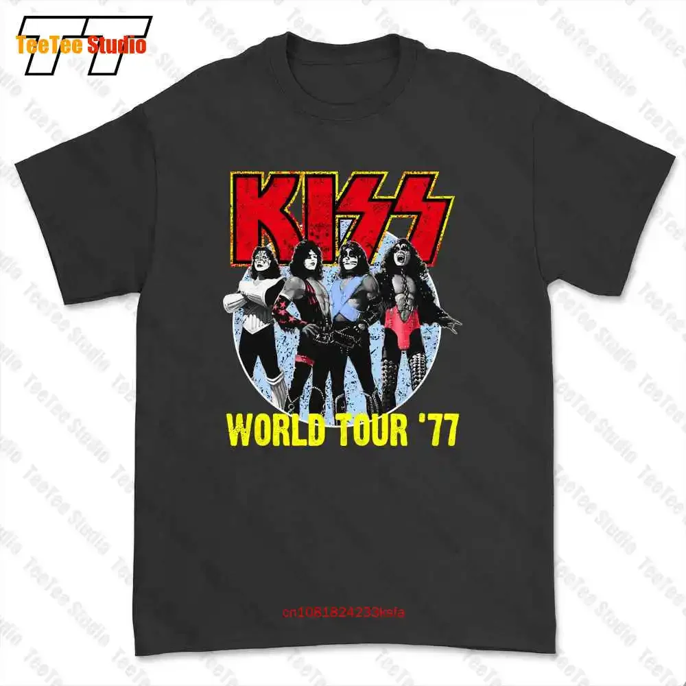 

Kiss Band 1977 World Tour T-shirt Tee WWY1