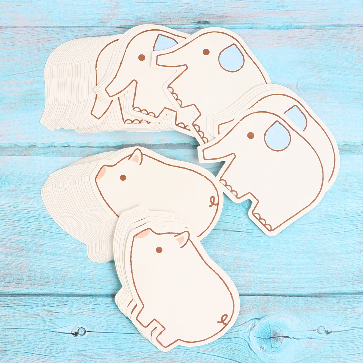 

Cartoon Notepad Paper Office Supplies For Students Teachers Reminder Cards Birthday Party Accessory (Pig