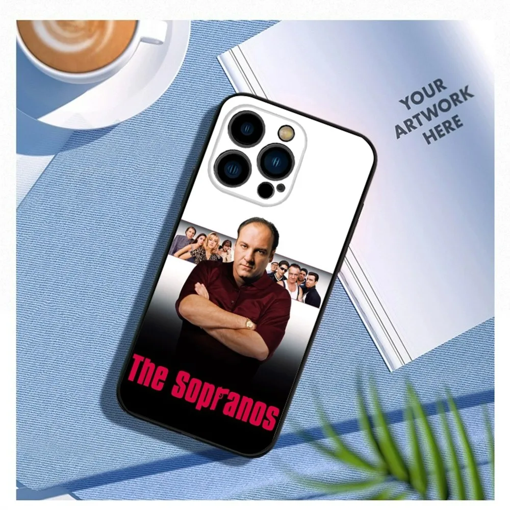 The S-Sopranos Phone Case For iPhone15,14,13,12 Mini 11 Pro XR,X,XS,MAX 7,8 Plus Silicone Cover Soft Black image 4