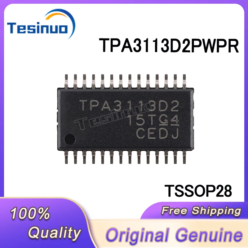 5/PCS New Original TPA3113D2PWPR TPA3113D2 TPA3113 TSSOP-28 Mono Class D audio amplifier chip In Stock