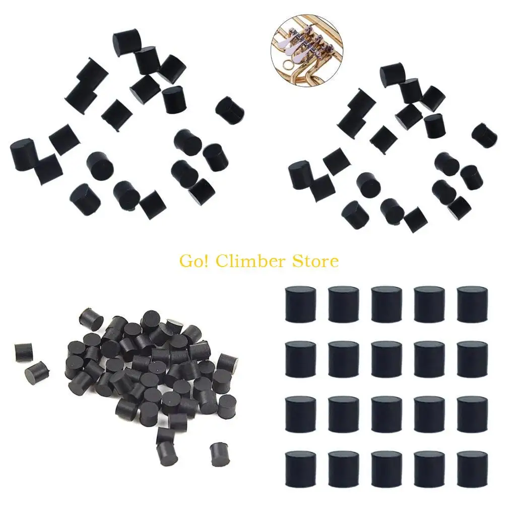 Q84C 20pcs Válvulas trombón Tuba rotor rotor silicona parada parada instrumentos música