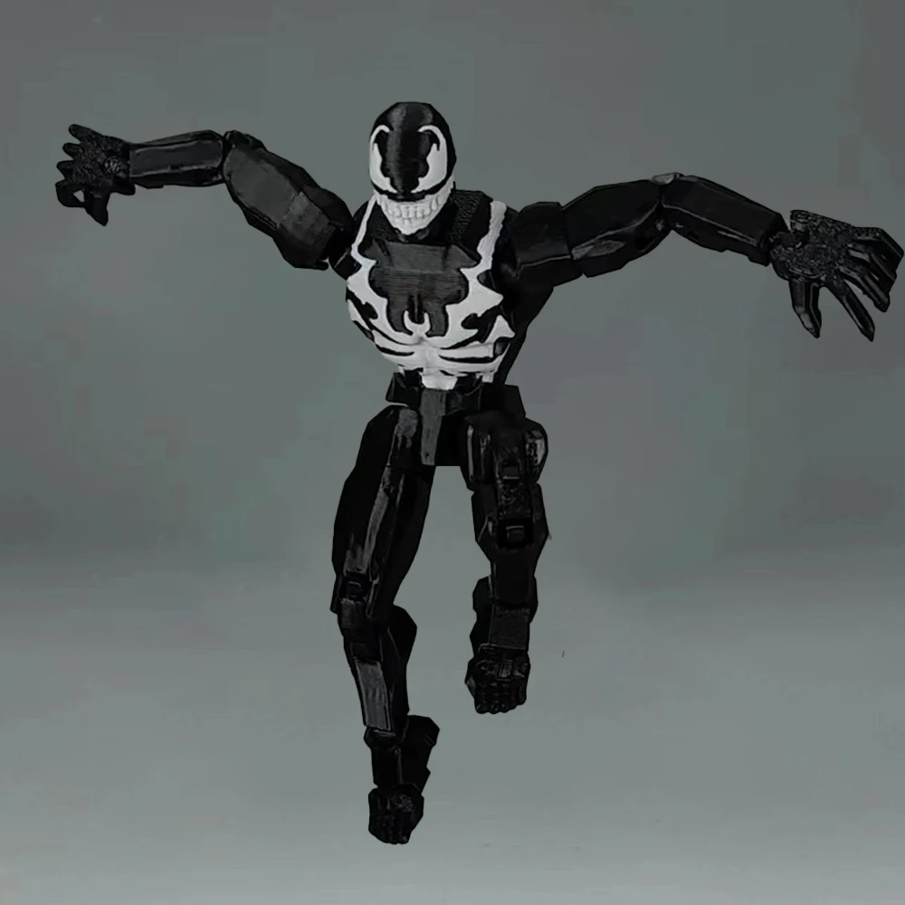 3D Printed Spiderman Venom Marvel Legends Superheros Toys Action Figures Anime Multi-Jointed Shapeshift Mannequin Model Gifts