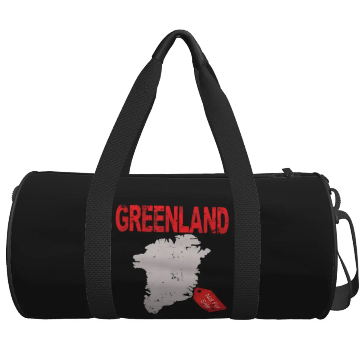 

Забавная дорожная сумка с надписью «Гренландия не продается», спортивная сумка большой вместимости, милая сумка для спортзала, мужская сумка для фитнеса с принтом для активного отдыха