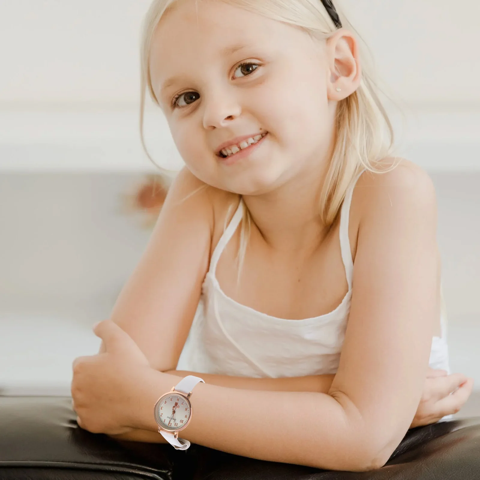 

Kids Watches Children Wristwatch Quartz Analog Girls Student Casual Timepiece Luminous PU Band Child Friendly Smooth